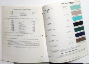 1959 DeSoto Paint Chips DuPont Samples Leaflets Bulletin No 26