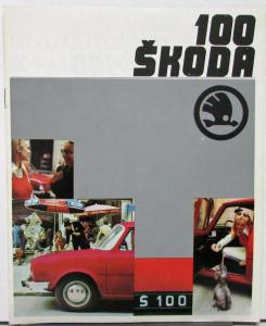 1977 1978 Skoda 100 Car Sales Brochure Original DUTCH Text
