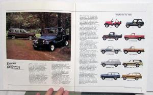 1983 Jeep Full Line AMC Sales Brochure CJ Scrambler Pickup Cherokee Wagoneer