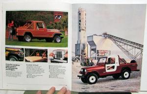 1983 Jeep Full Line AMC Sales Brochure CJ Scrambler Pickup Cherokee Wagoneer