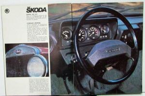 1970s Skoda 120L and 120LS Sales Folder FRENCH Text Original