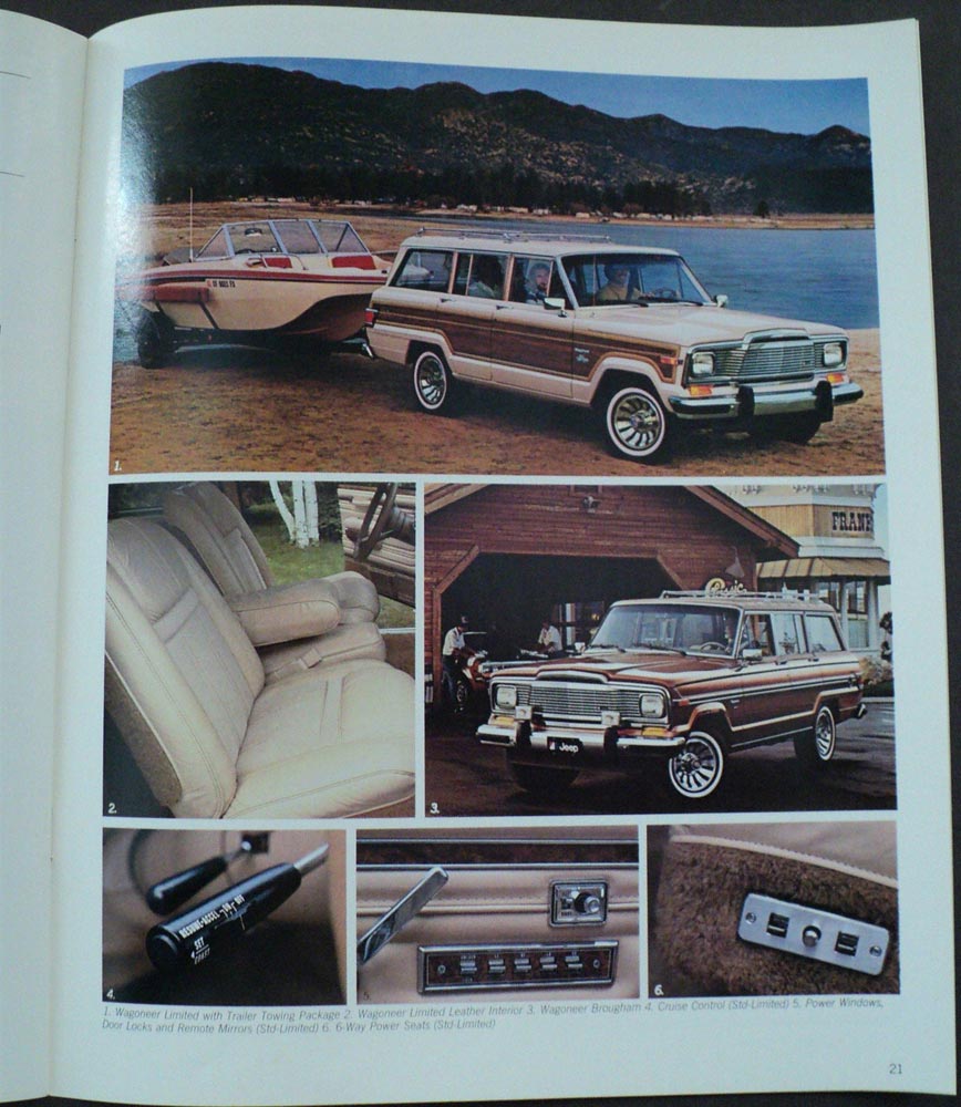 1983 Jeep An Intro To CJ Scrambler Pickup Cherokee Wagoneer AMC Sales Brochure