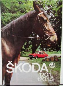 1970s Skoda 120L and 120LS Sales Brochure English Text Original