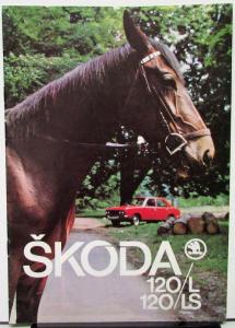 1970s 1980s ? Skoda 120L and 120LS Sales Brochure GERMAN Text Original