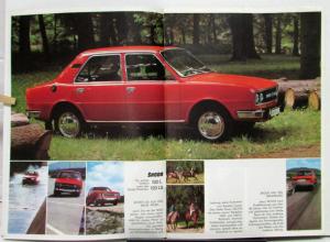 1970s 1980s ? Skoda 120L and 120LS Sales Brochure GERMAN Text Original