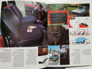 1970s 1980s ? Skoda 120L and 120LS Sales Brochure GERMAN Text Original