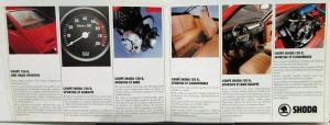 1980s Skoda 120 R Coupe Color Sales Folder Original French Text Market