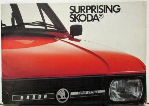 1982 1983? Skoda 120 L LE LS LSE & 105S Super Estelle Models Sales Brochure Orig