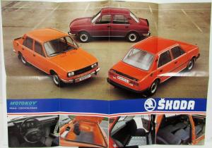 1980s Skoda 105S 105L 105GL 120L 120LS 120GSL GERMAN Sales Folder Original