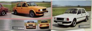 1984 Skoda S 105 & L 120 L LS & GLS & Wagen German Sales Folder Original