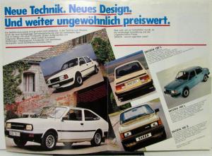 1984 Skoda 105 S 105 L 120 L 120 GLS Coupe German Sales Folder Original