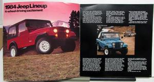 1984 Jeep CJ7 Scrambler J10 J20 Pickup ORIGINAL Dealer Sales Brochure