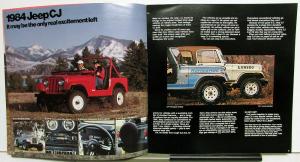 1984 Jeep CJ7 Scrambler J10 J20 Pickup ORIGINAL Dealer Sales Brochure