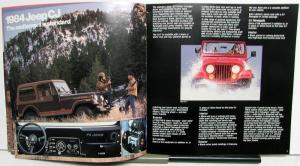 1984 Jeep CJ7 Scrambler J10 J20 Pickup ORIGINAL Dealer Sales Brochure