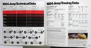 1984 Jeep CJ7 Scrambler J10 J20 Pickup ORIGINAL Dealer Sales Brochure