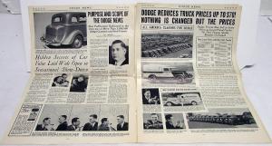 1934 Dodge News Magazine Announces Price Reductions Up to 45 Dollars