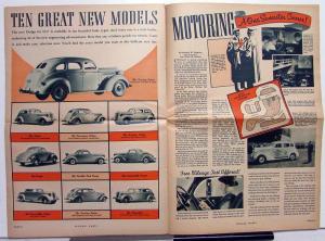 1937 Dodge News Magazine Boy Its New for 37 Vol 2 No 8