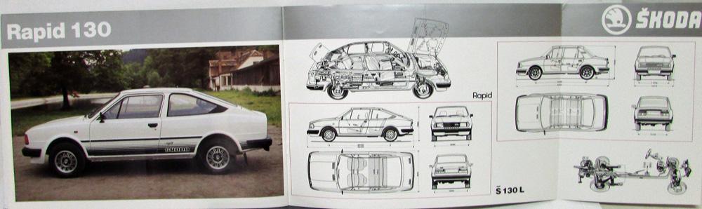 1985 130 Rapid Full Line Color Brochure Original