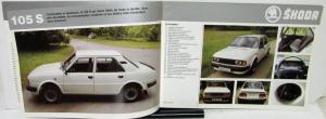 1985 Skoda 105 1050 120 130 Rapid Full Line Sales Brochure French Swiss Market