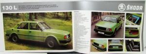 1985 Skoda 105 1050 120 130 Rapid Full Line Sales Brochure French Swiss Market
