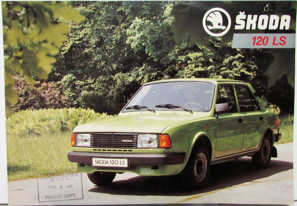 1985 Skoda 120 LS Color Sales Data Sheet Original