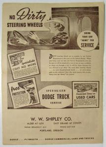 1937 Dodge News Magazine Roads in Far Places Vol 2 No 7