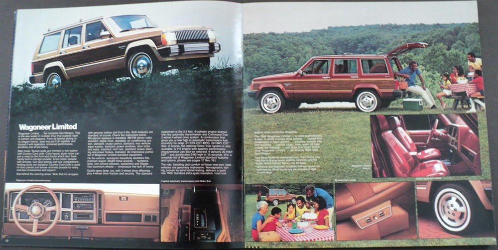1984 Jeep Cherokee Wagoneer SportWagons ORIGINAL Dealer Sales Brochure