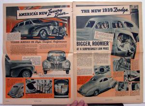 1939 Dodge News Magazine Americas New Luxury Liner Vol 4 No 6