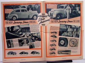 1939 Dodge News Magazine Americas New Luxury Liner Vol 4 No 6