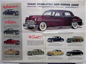 1949 Dodge News of the Daring New Sales Folder Brochure