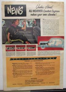 1949 Dodge News of the Daring New Sales Folder Brochure
