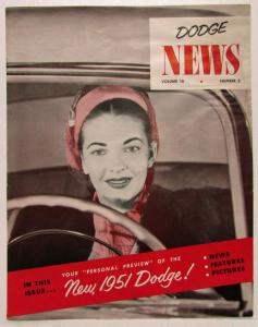 1951 Dodge News Magazine Vol 16 No 2 & 3