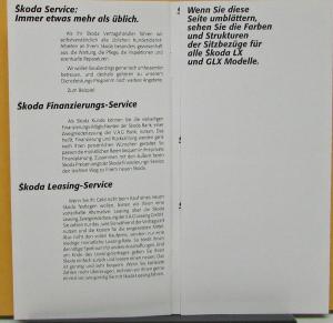 1990s Skoda Favorit Forman Pickup Truck Sales Brochure German Text Original