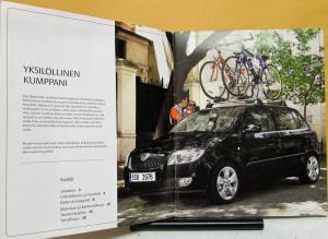 2007 Skoda Fabia Color Sales Brochure Printed in Finnish Text Original