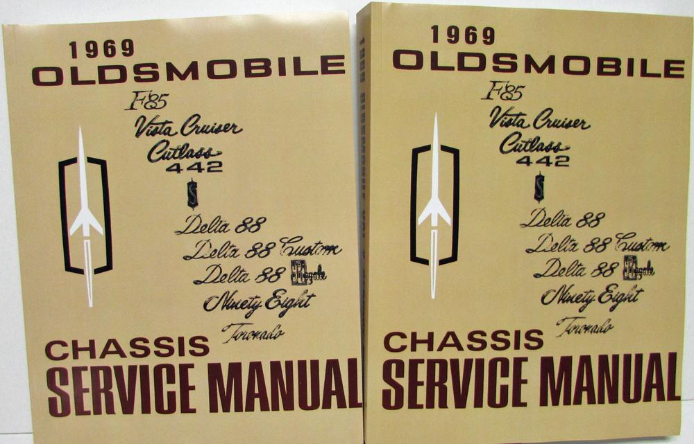 1969 Oldsmobile Service Manual Cutlass 442 VistaCruiser F85 Delta 88 98 Toronado