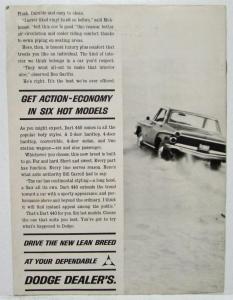 1962 Dodge Dart 440 Sales Brochure