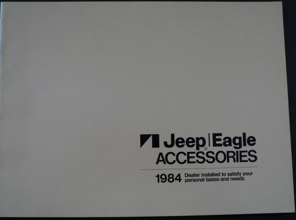1984 AMC Jeep Eagle Accessories Catalog ORIGINAL Dealer Sales Brochure