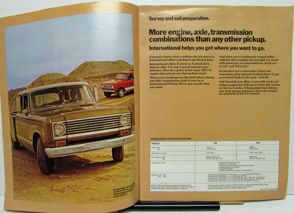 1974 International Trucks Dealer Brochure Construction Fleet Loadstar