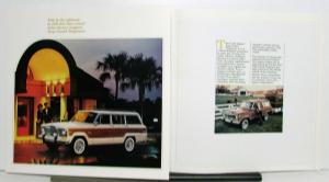 1984 Jeep Grand Wagoneer ORIGINAL Dealer Sales Brochure