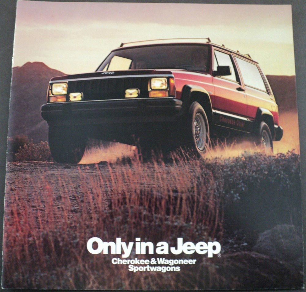 1985 Jeep Cherokee Chief Pioneer Laredo Wagoneer Limited Dealer Sales Brochure