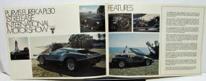 1977 Sydney Australia Auto Show Handout Brochure Purvis Eureka PL 30