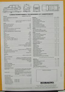 1990s SsangYong Family R & RS 4WD SUV Wagon Sales Brochure French Text Original