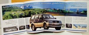 1993 94 95 96 97 98 SsangYong Musso 4WD SUV Wagon Sales Brochure French Text