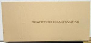 1977 Bradford Coachworks Lincoln Continental Limousine Town Sedan Coach Brochure