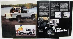 1985 Jeep CJ Scrambler J10 J20 Pickup Original Dealer Sales Brochure