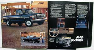1985 Jeep CJ Scrambler J10 J20 Pickup Original Dealer Sales Brochure