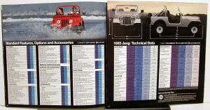 1985 Jeep CJ Scrambler J10 J20 Pickup Original Dealer Sales Brochure