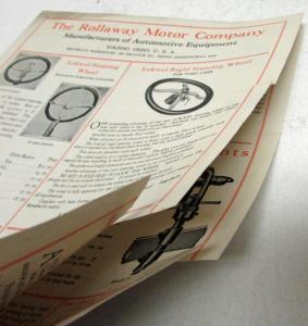 1926 Ford Rollaway Motor Company Accessories Sales Brochure