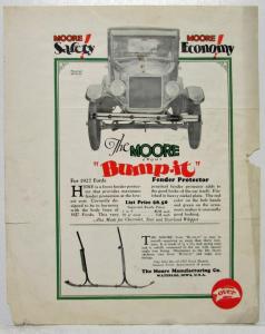 1927 The Moore Bump-it for Fords Sales Sheet