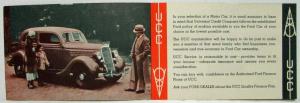 1935 Ford Universal Credit Company Finance Plans Sales Folder